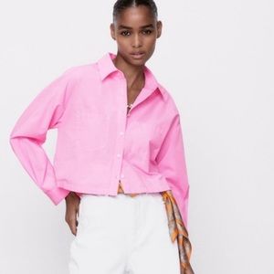 Pink Zara top size xsmall